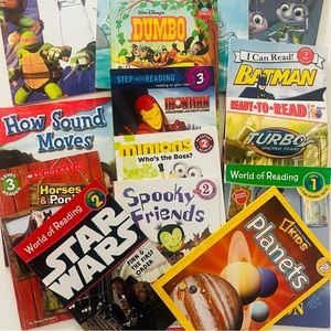 Set of 14 books reading Levels 1-3